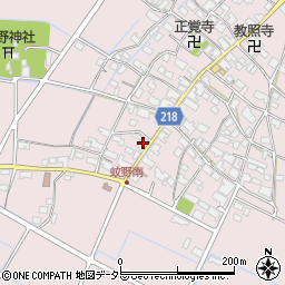 滋賀県愛知郡愛荘町蚊野1583周辺の地図
