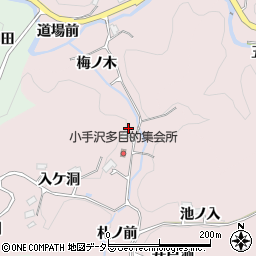 愛知県豊田市小手沢町宮下周辺の地図