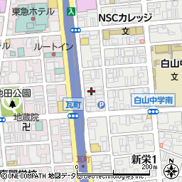 愛知県名古屋市中区新栄1丁目12周辺の地図