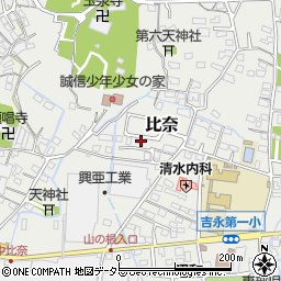 静岡県富士市比奈1357周辺の地図
