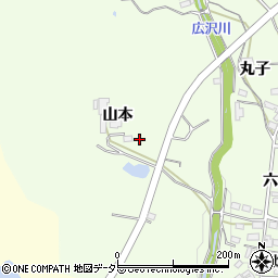 愛知県豊田市猿投町山本周辺の地図