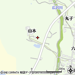 愛知県豊田市猿投町（山本）周辺の地図