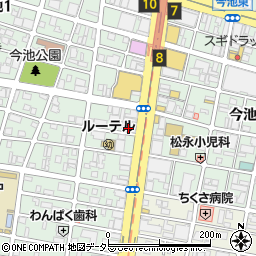 中京銀行今池中央支店 ＡＴＭ周辺の地図