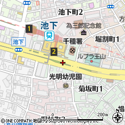 名古屋市役所緑政土木局　池下自動車駐車場周辺の地図