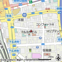 デザイナーズ個室 肉ビストロ AND アンド 名古屋駅店周辺の地図