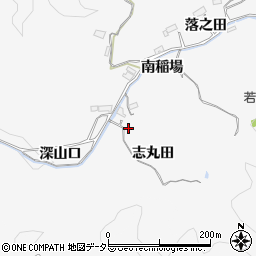 愛知県豊田市押沢町志丸田周辺の地図
