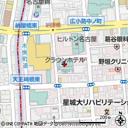 名古屋クラウンホテル周辺の地図
