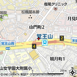 ローソンストア１００覚王山駅前店周辺の地図