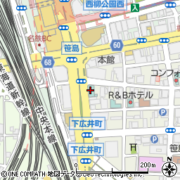 ダイワロイネットホテル名古屋駅前駐車場周辺の地図