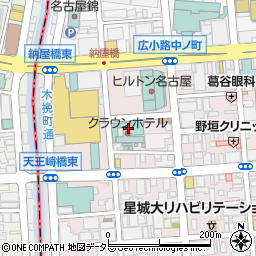 名古屋クラウンホテル　楓の間周辺の地図