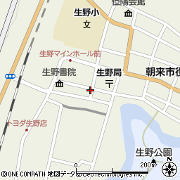 兵庫県朝来市生野町口銀谷601-1周辺の地図