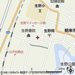 兵庫県朝来市生野町口銀谷601周辺の地図