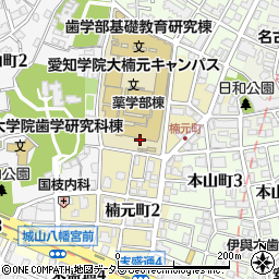 愛知県名古屋市千種区楠元町周辺の地図