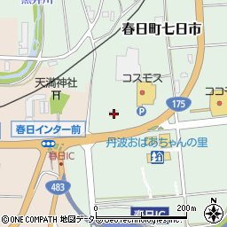 兵庫県丹波市春日町七日市609周辺の地図