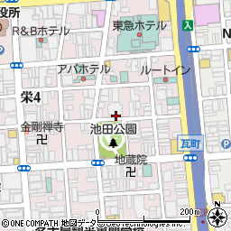 池田公園立体駐車場周辺の地図
