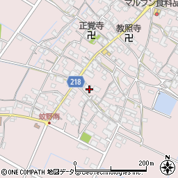 滋賀県愛知郡愛荘町蚊野1374周辺の地図