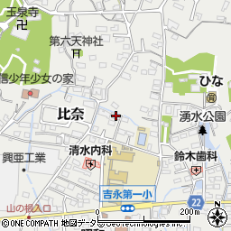 静岡県富士市比奈1423周辺の地図