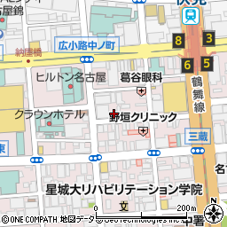 ローレルタワー栄周辺の地図