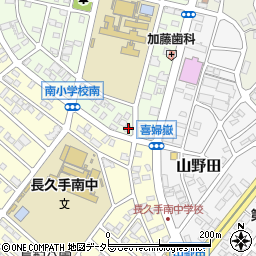 愛知県長久手市喜婦嶽912周辺の地図