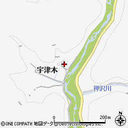 愛知県豊田市西広瀬町宇津木周辺の地図