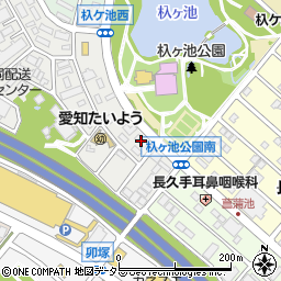 愛知県長久手市蟹原1308周辺の地図