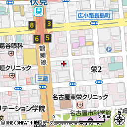 ベトコンラーメン新京名古屋伏見店周辺の地図