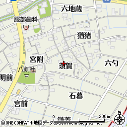 愛知県あま市七宝町桂須賀周辺の地図