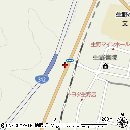 兵庫県朝来市生野町口銀谷259周辺の地図