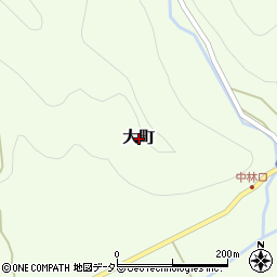岡山県苫田郡鏡野町大町周辺の地図