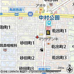 門福 中村公園店周辺の地図
