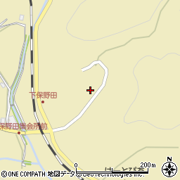 京都府南丹市日吉町保野田（西乗）周辺の地図