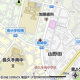 愛知県長久手市喜婦嶽815周辺の地図