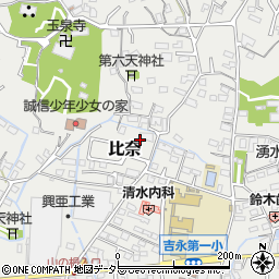 静岡県富士市比奈1361周辺の地図