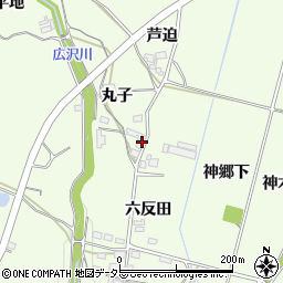 愛知県豊田市猿投町丸子周辺の地図
