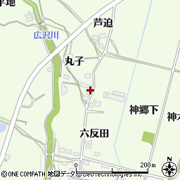 愛知県豊田市猿投町（丸子）周辺の地図