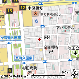 名古屋情報メディア専門学校　栄サテライト教室周辺の地図