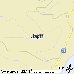 静岡県富士市北松野周辺の地図