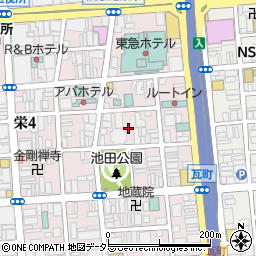 愛知県名古屋市中区栄4丁目8周辺の地図