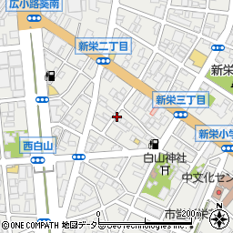リパーク新栄２丁目第２駐車場周辺の地図
