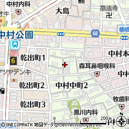 愛知県名古屋市中村区中村中町1丁目周辺の地図