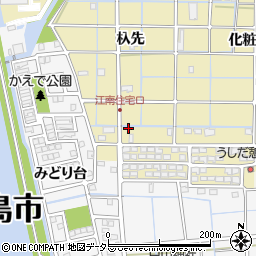 愛知県津島市牛田町杁先周辺の地図