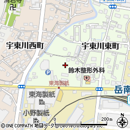 静岡県富士市宇東川東町周辺の地図