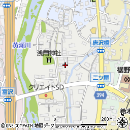 静岡県裾野市二ツ屋41-5周辺の地図