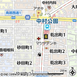 セブンイレブン名古屋中村公園駅前店周辺の地図