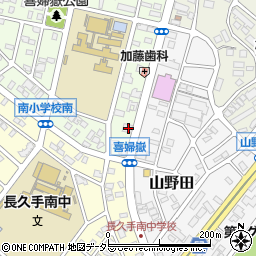 愛知県長久手市喜婦嶽812周辺の地図
