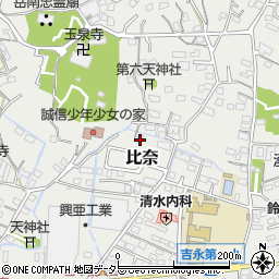 静岡県富士市比奈1360周辺の地図