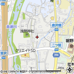静岡県裾野市二ツ屋41周辺の地図