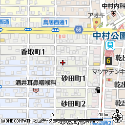 中村土木事務所駐輪場千成コミュニティセンター周辺の地図