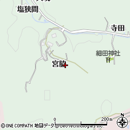 愛知県豊田市細田町周辺の地図