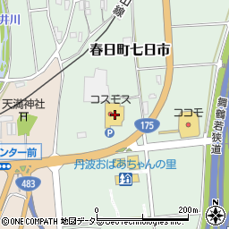 兵庫県丹波市春日町七日市623周辺の地図